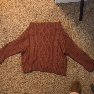 Worn only once dusty rose off the shoulder sweater